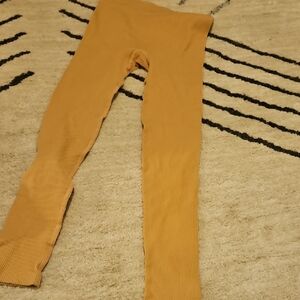 Womens Maternity Ribbed Tan Leggings